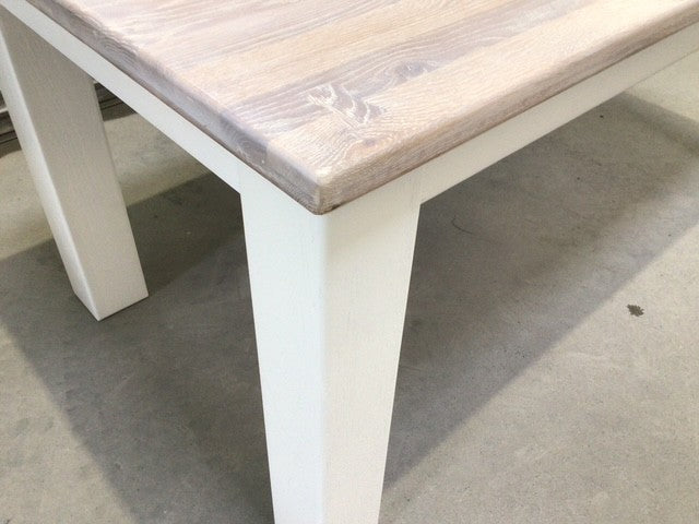 Tommy Solid Oak 1.8m Dining Table painted off-white / ciffa