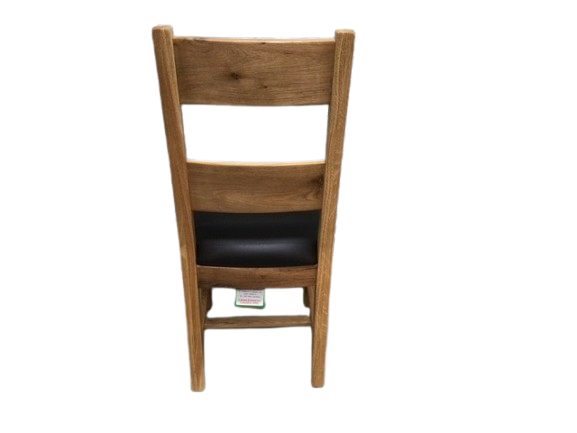 Calgary Solid Oak Dining Chair with padded seat