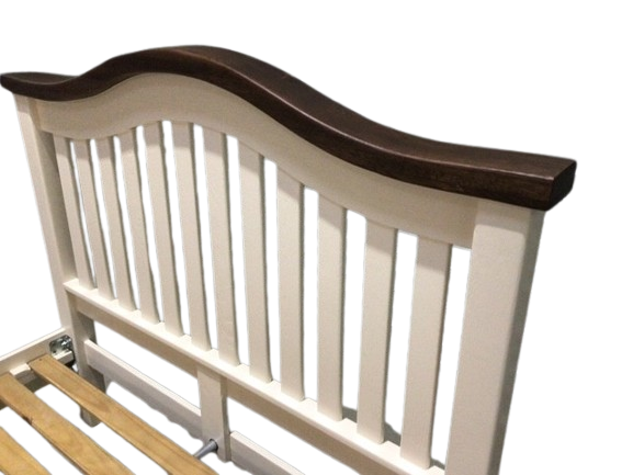 Vancouver Oak 4ft6 Bed Frame painted Off-White