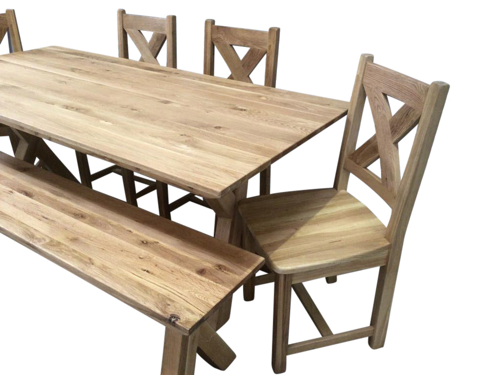 Moonwalk 2m Solid Oak Dining Set