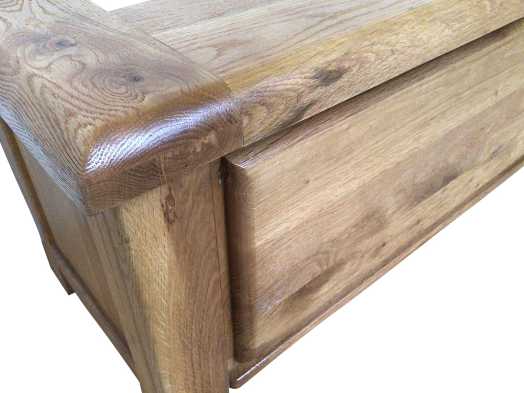 Danube Oak Blanket Box