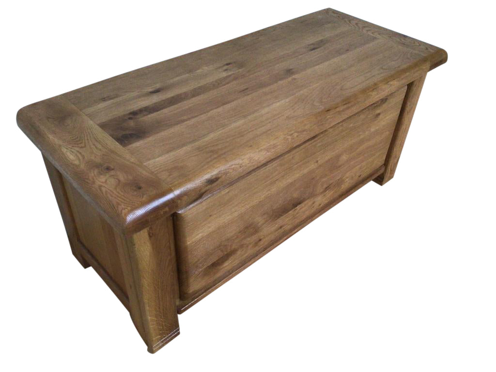 Danube Oak Blanket Box