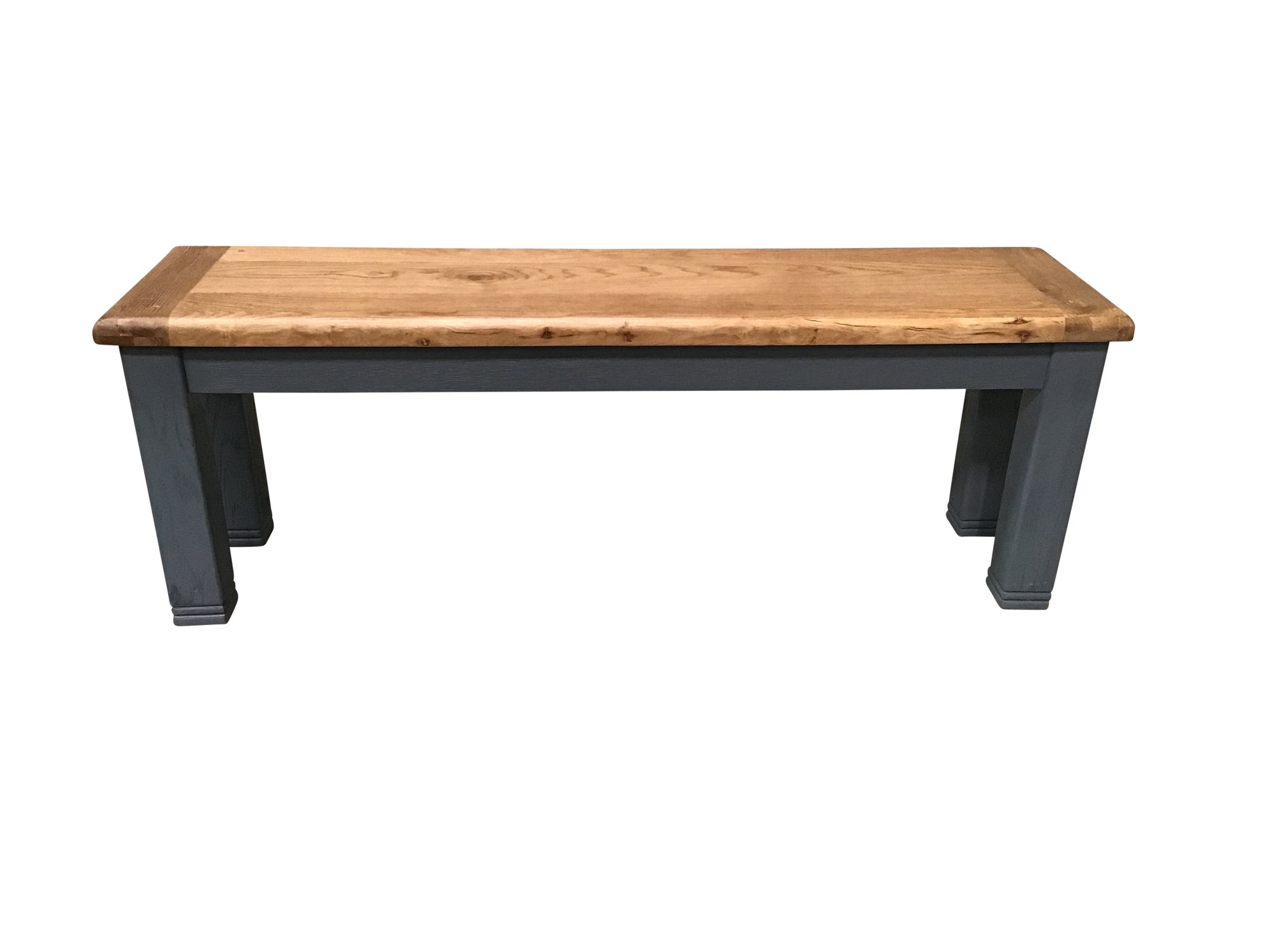 Danube Oak 1.4m Bench painted Night Blue