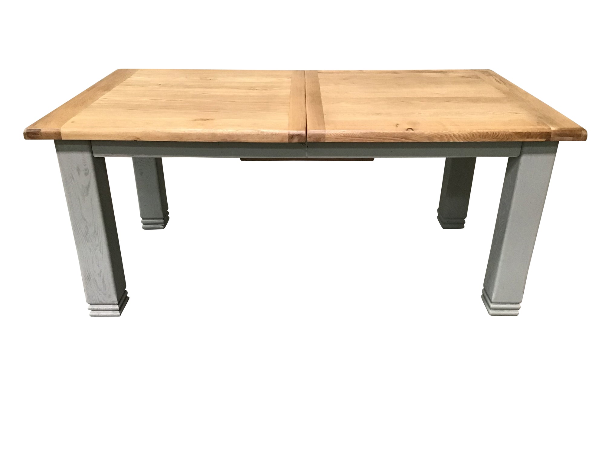 Danube Oak 1.8m Extension Dining Table painted French Grey