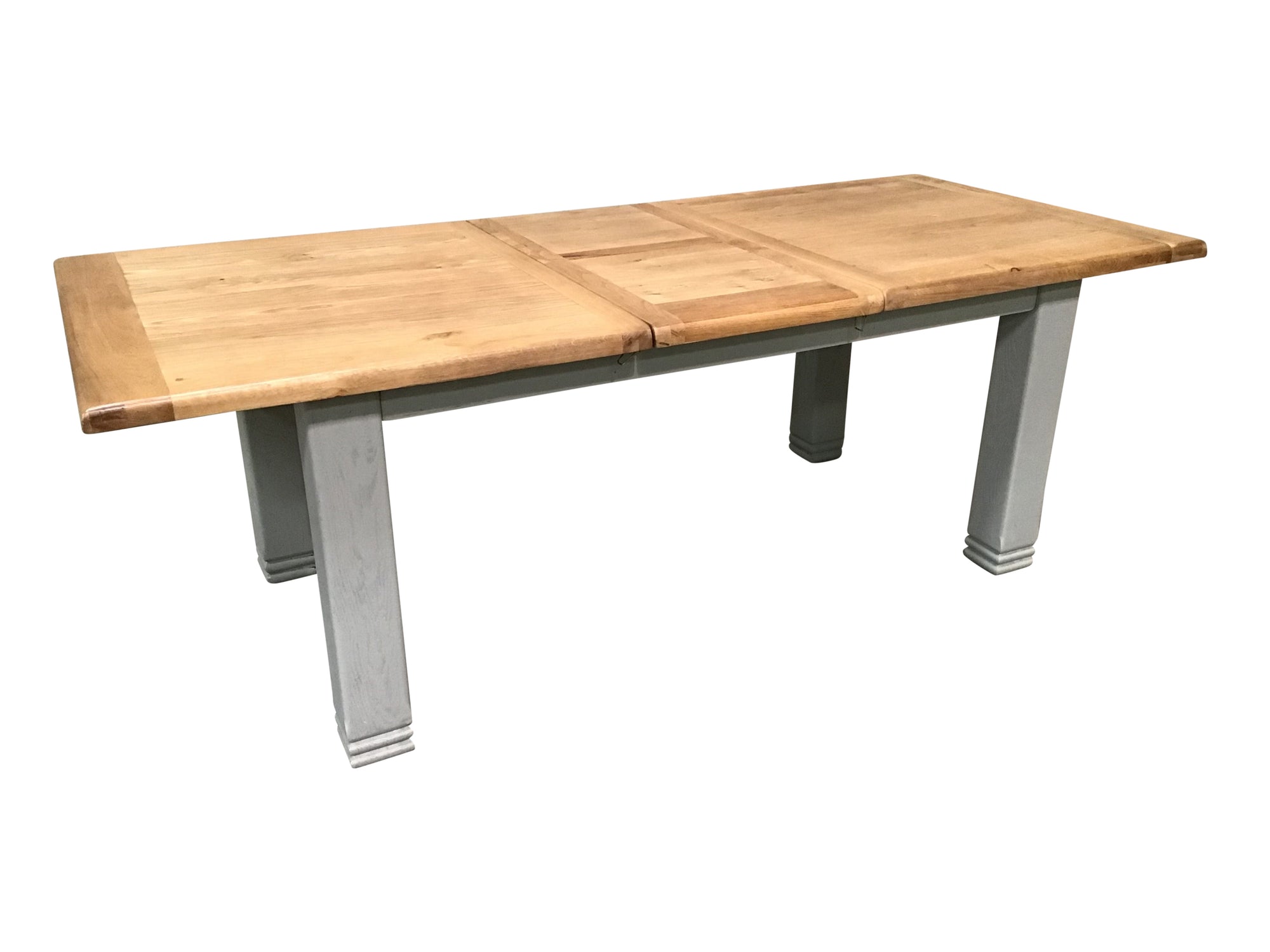 Danube Oak 1.8m Extension Dining Table painted French Grey