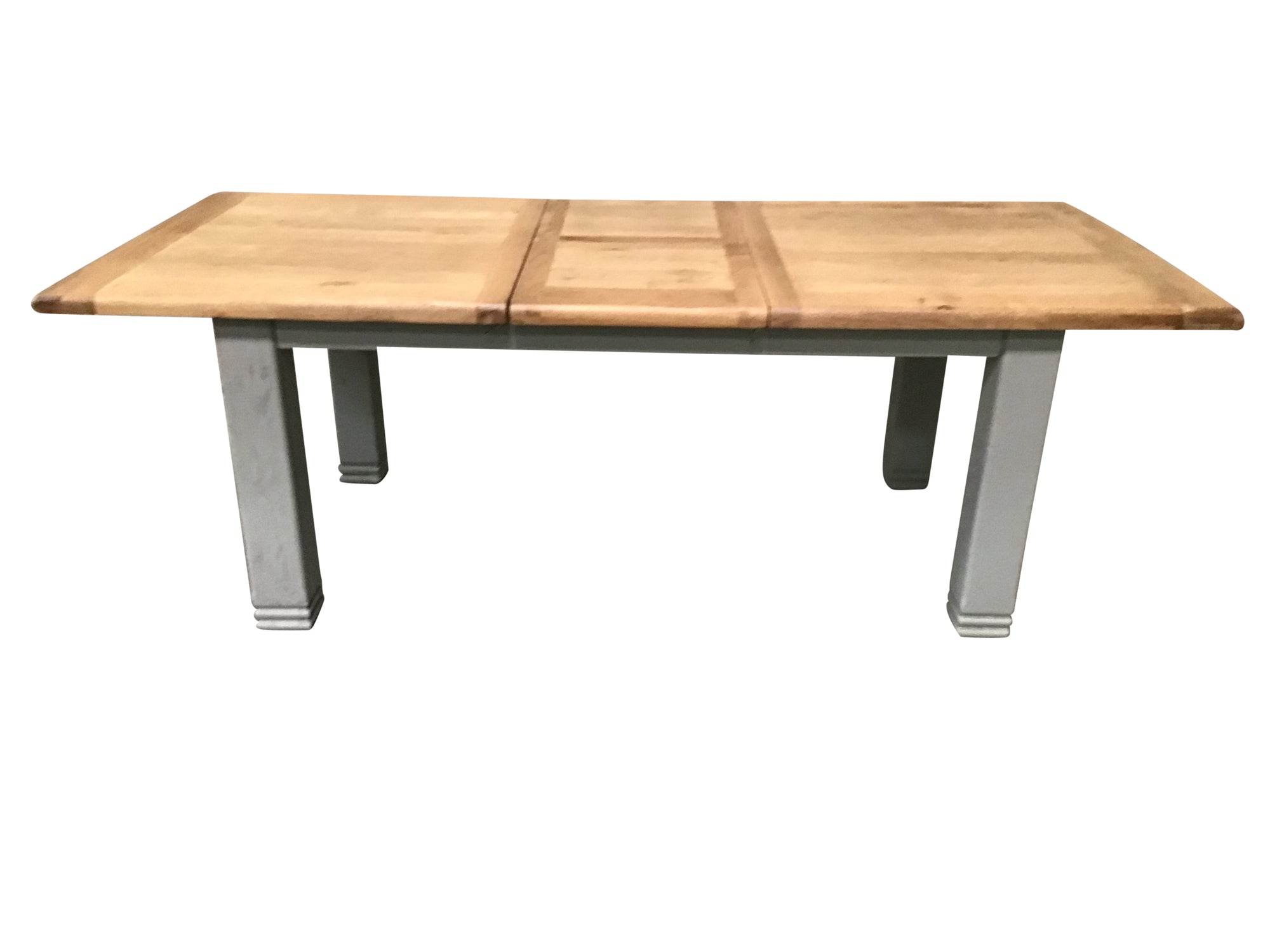 Danube Oak 1.8m Extension Dining Table painted French Grey