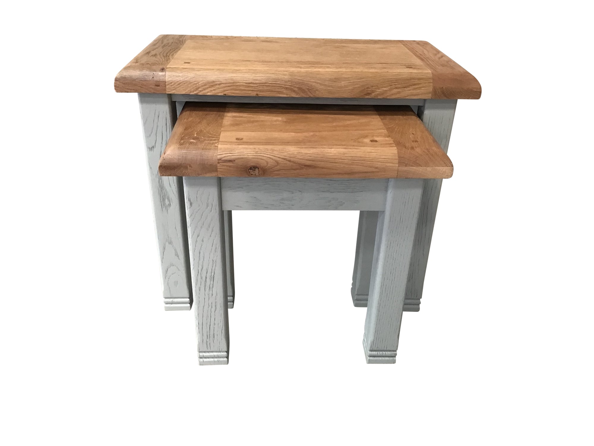 Danube Oak Nest of Tables painted French Grey