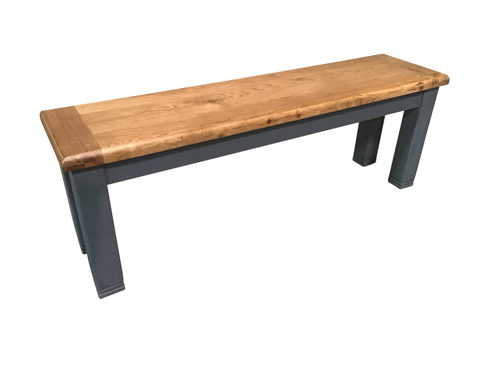 Danube Oak 1.4m Bench painted Night Blue