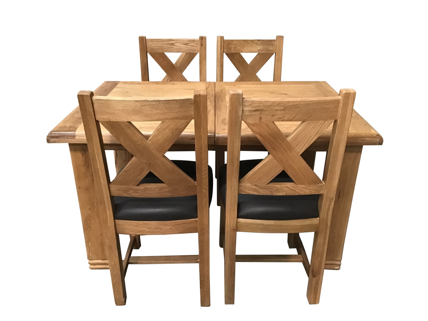 Danube Oak 1.4m Extension Dining Set