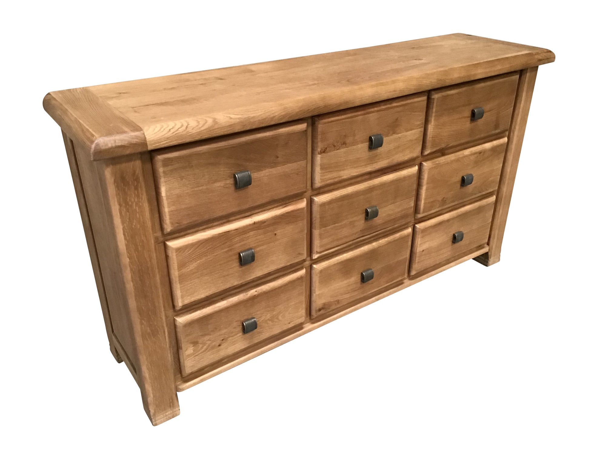 Danube Oak 9 Drawer Chest