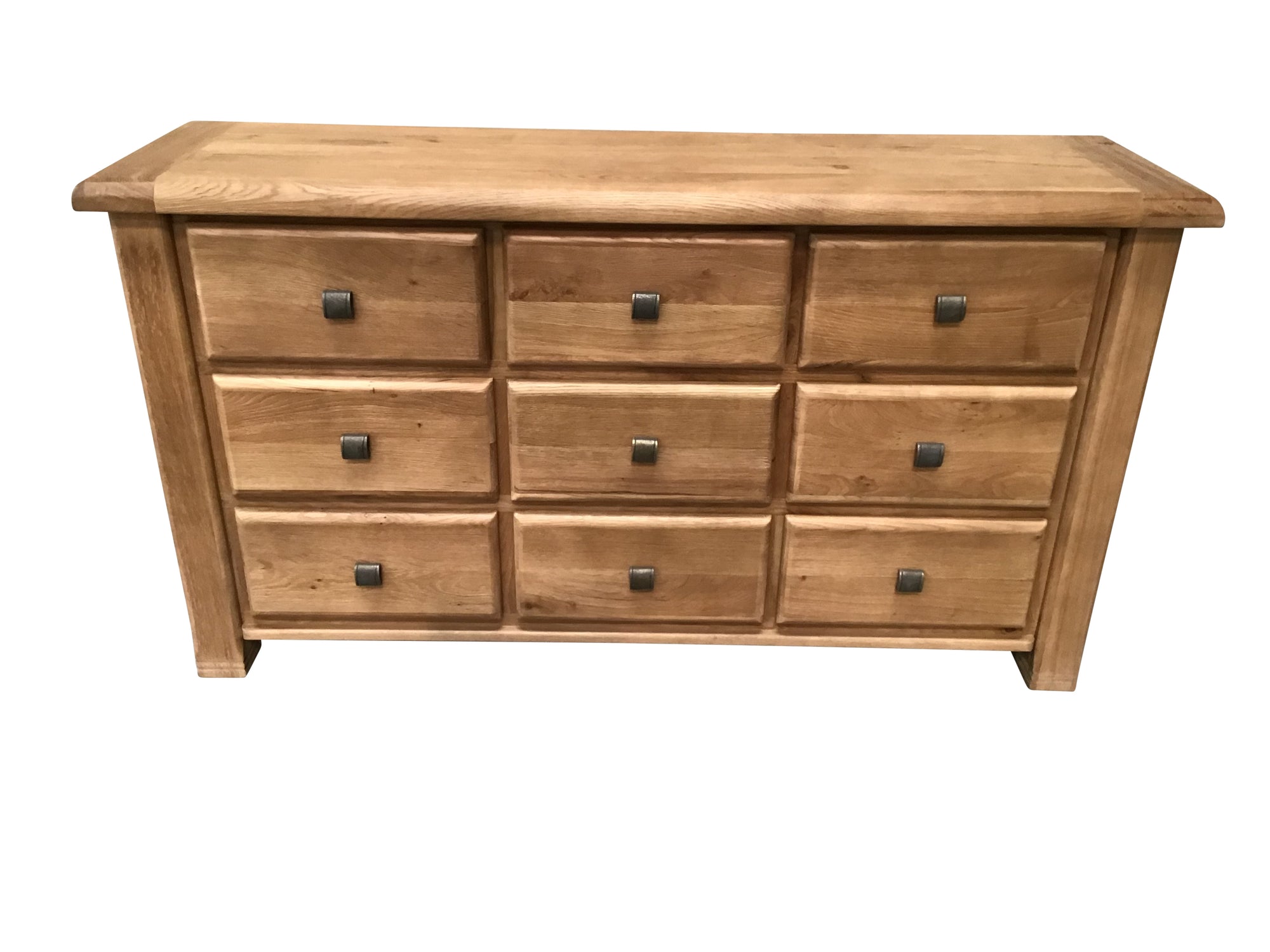 Danube Oak 9 Drawer Chest