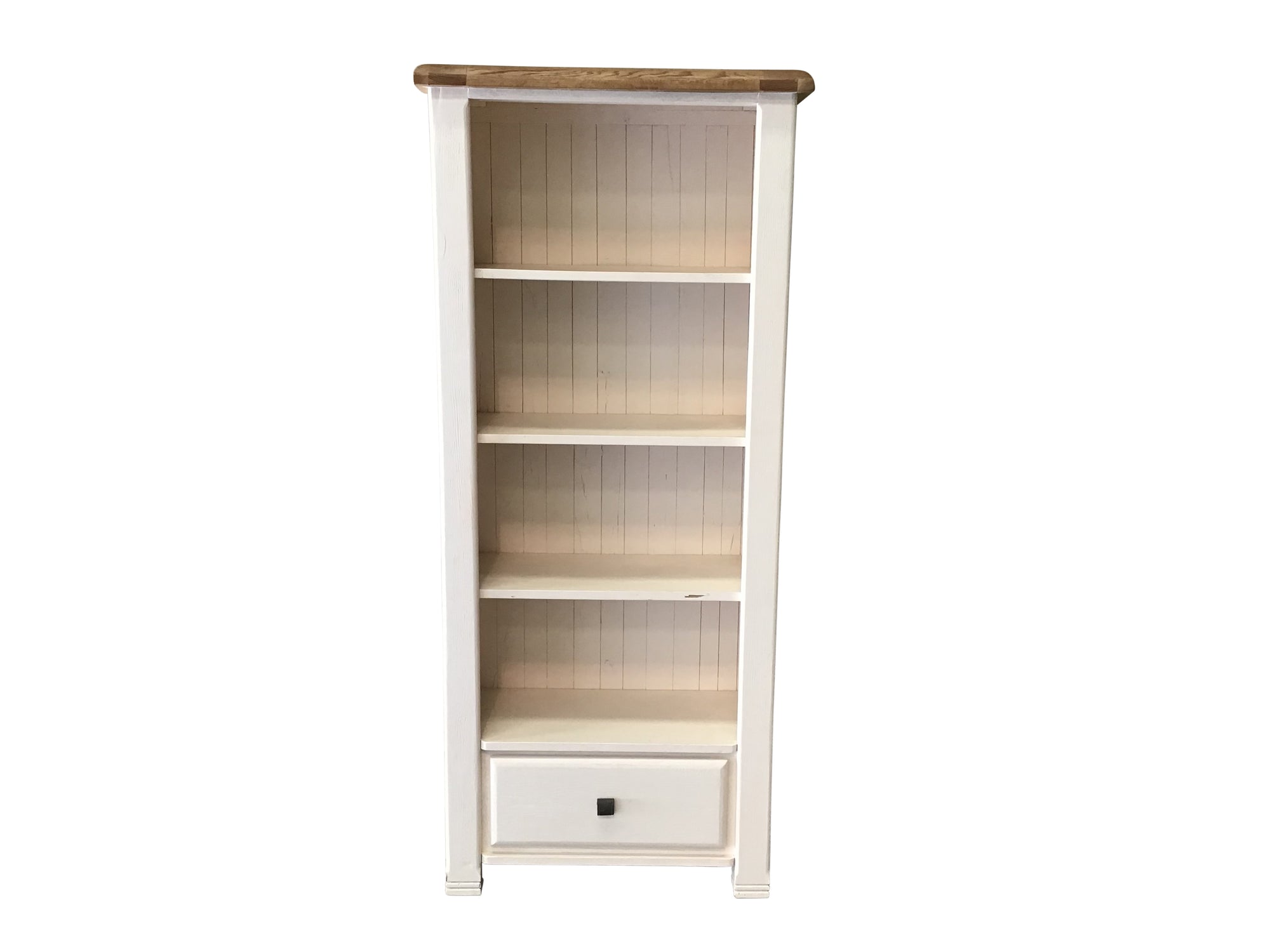 Danube Oak Bookcase painted Off-White