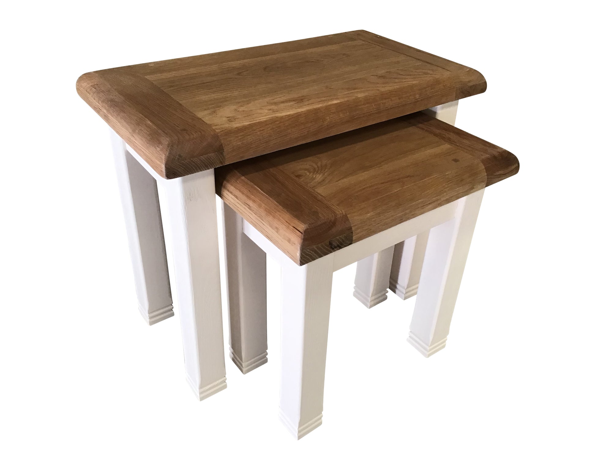 Danube Oak Nest of Tables painted Off-White