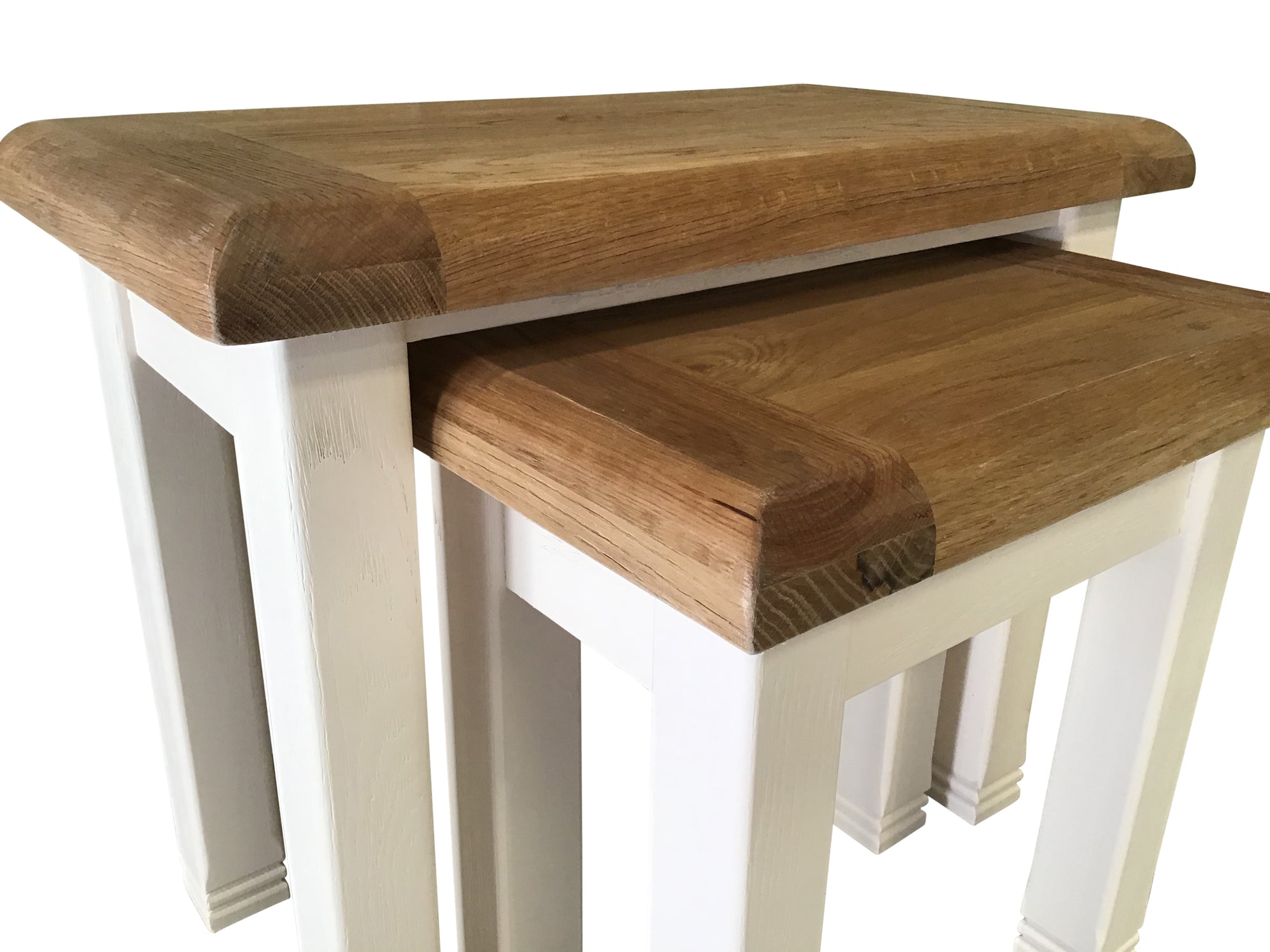 Danube Oak Nest of Tables painted Off-White