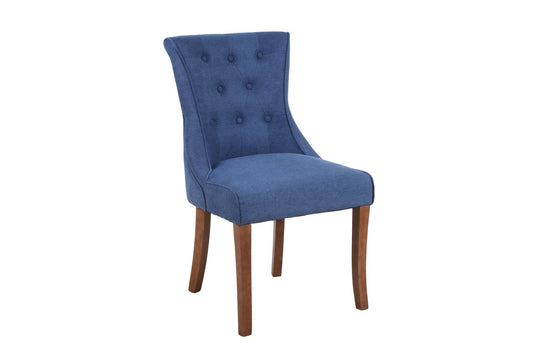 Kingston Chenille Blue Dining Chair