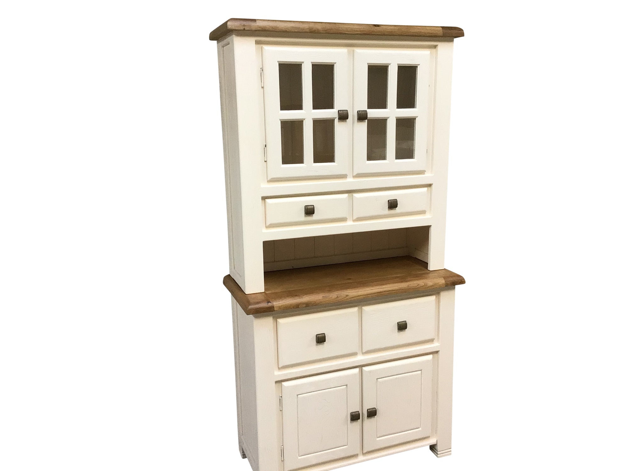 Danube Oak Buffet Hutch painted Off-White