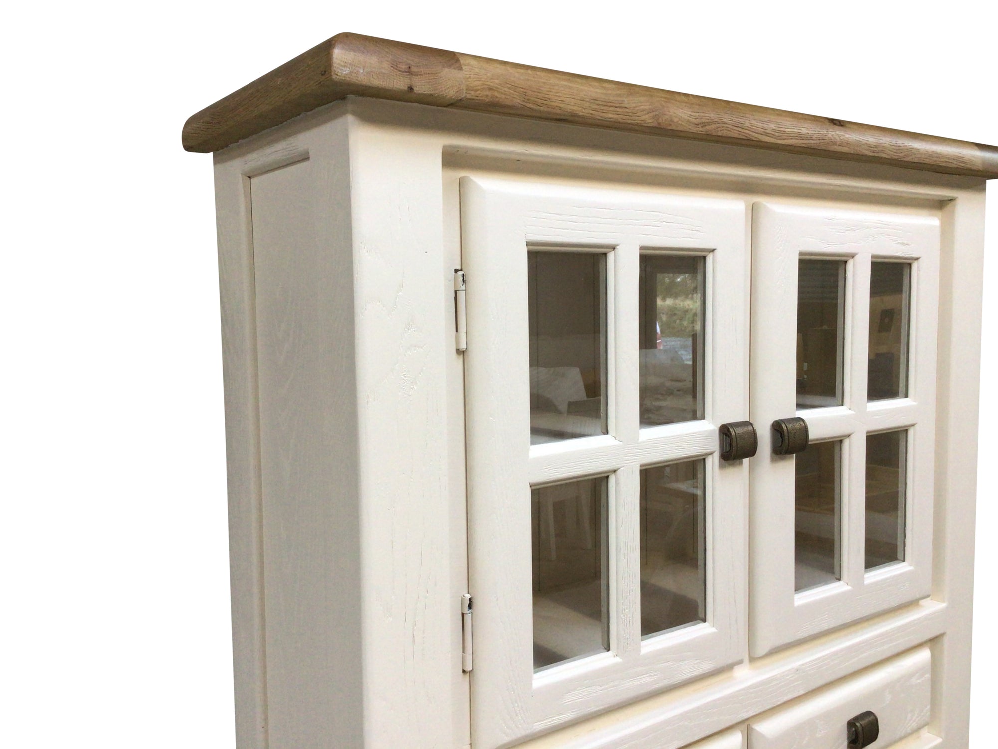 Danube Oak Buffet Hutch painted Off-White