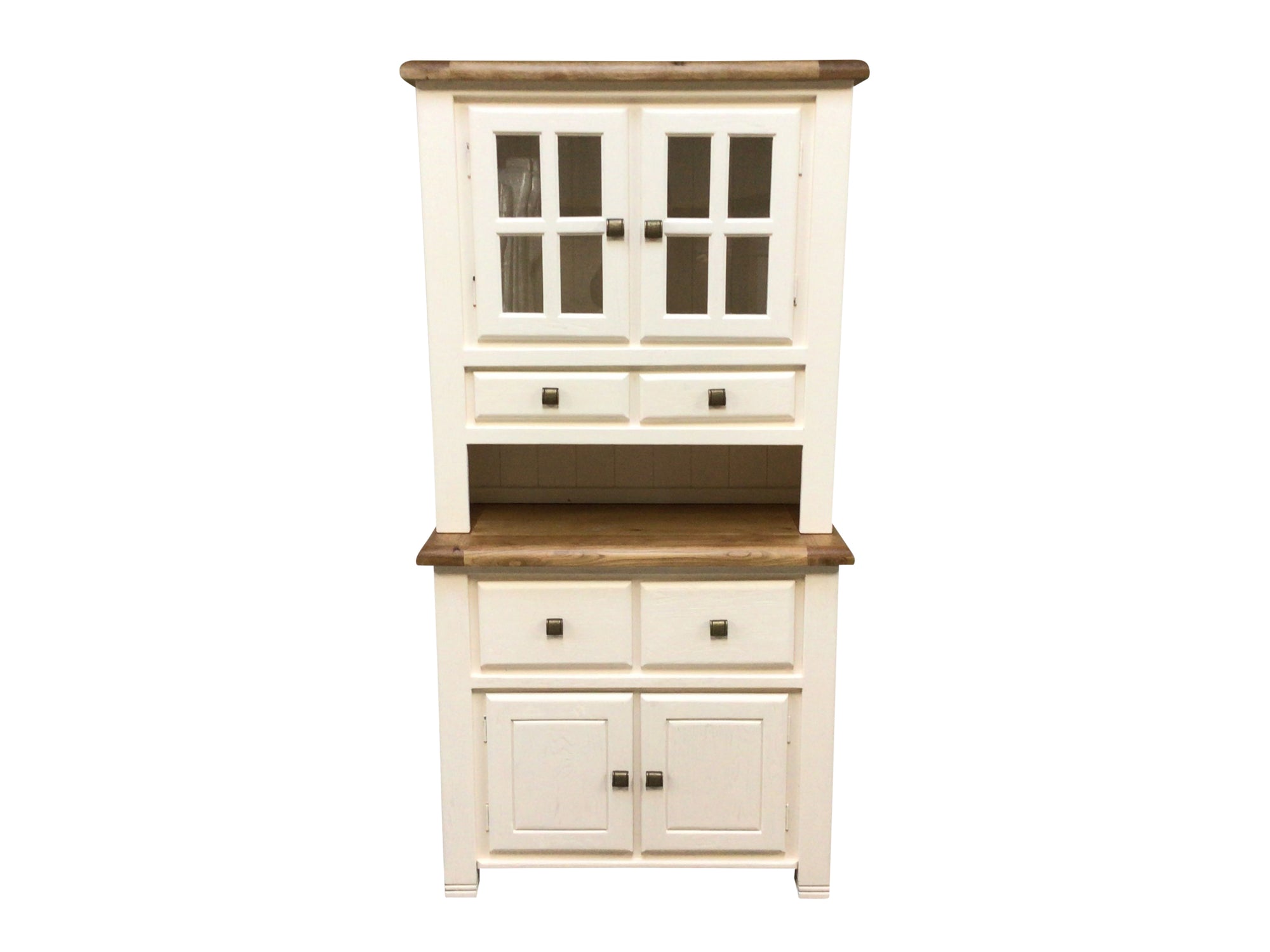 Danube Oak Buffet Hutch painted Off-White