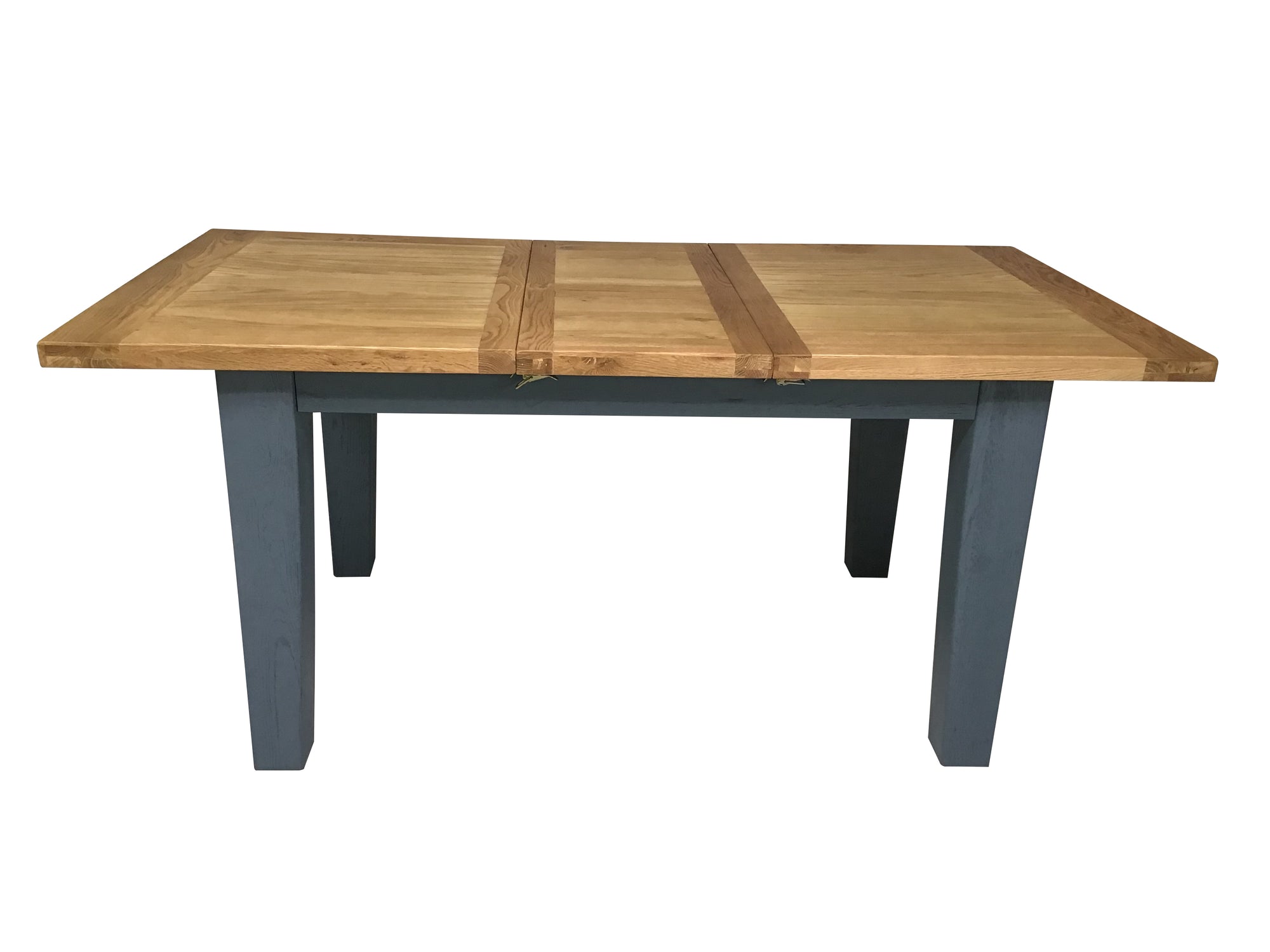 Calgary Oak 1.4m Ext Dining Table painted Night Blue