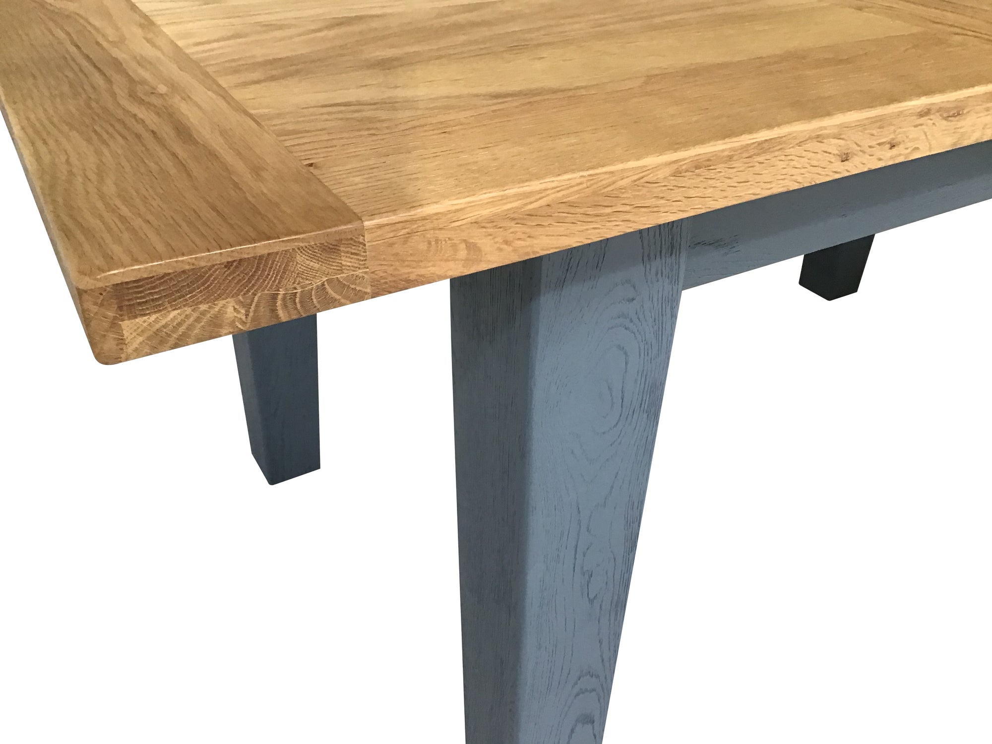 Calgary Oak 1.4m Ext Dining Table painted Night Blue