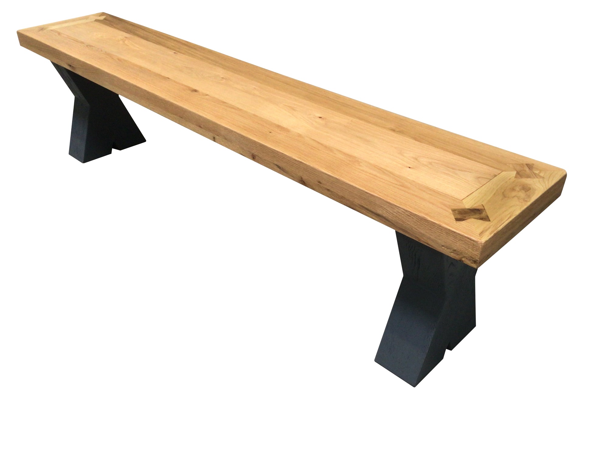 Maximus Oak 1.9m Bench painted Night Blue