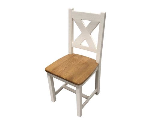 Maximus Solid Oak Dining Chair painted Off-White