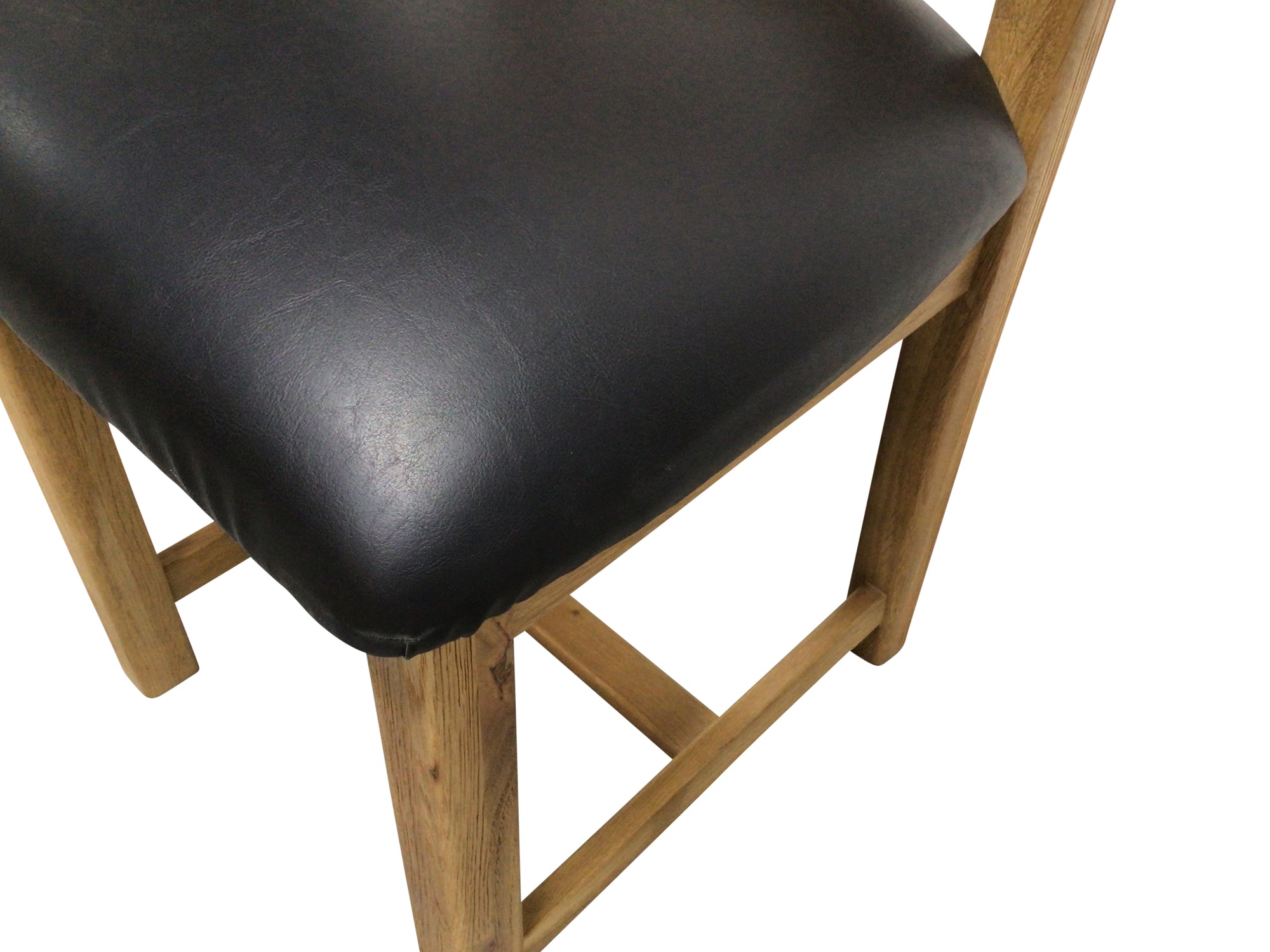 Danube Solid Oak Dining Chair with padded Seat