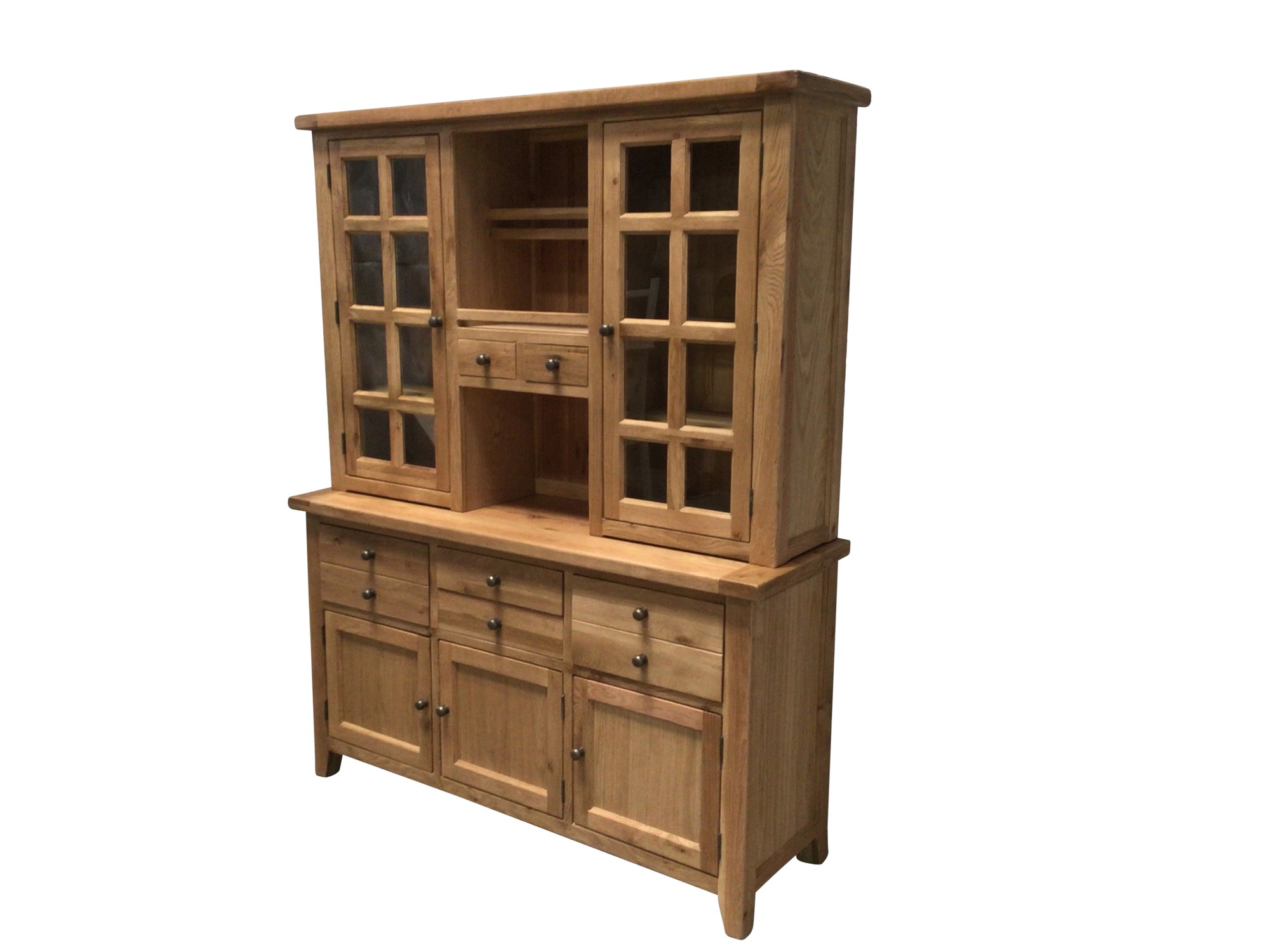 Calgary Oak Large Buffet Hutch