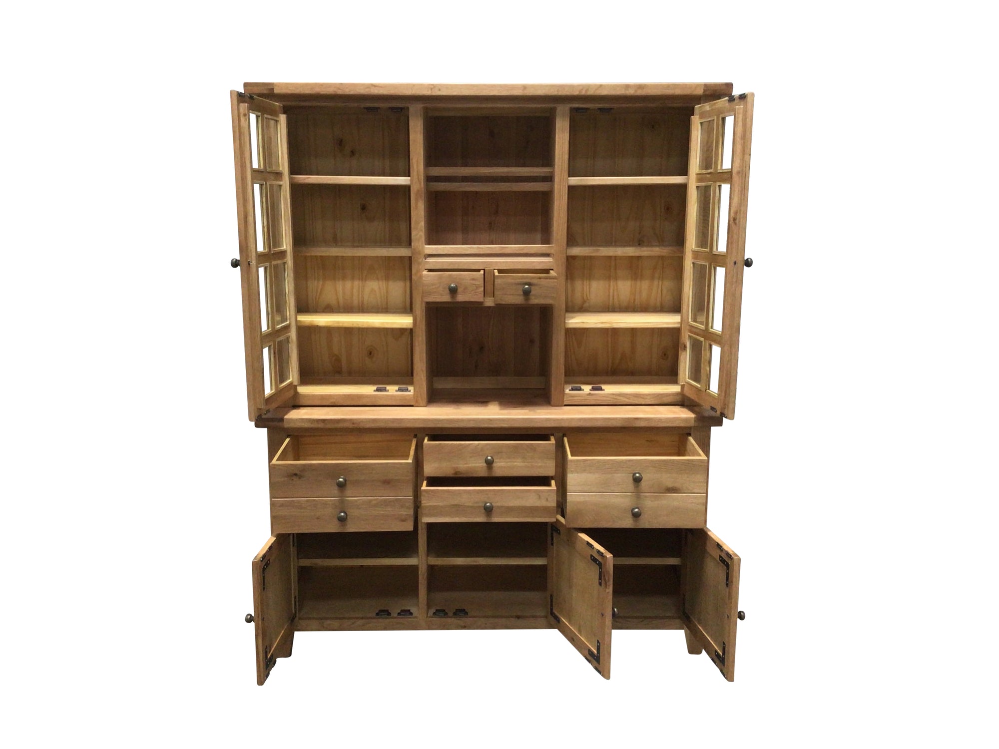 Calgary Oak Large Buffet Hutch