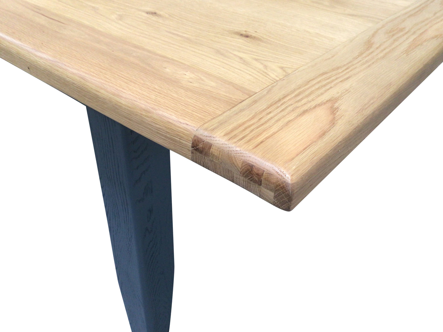 Calgary Oak 1.8m Ext Dining Table painted Night Blue