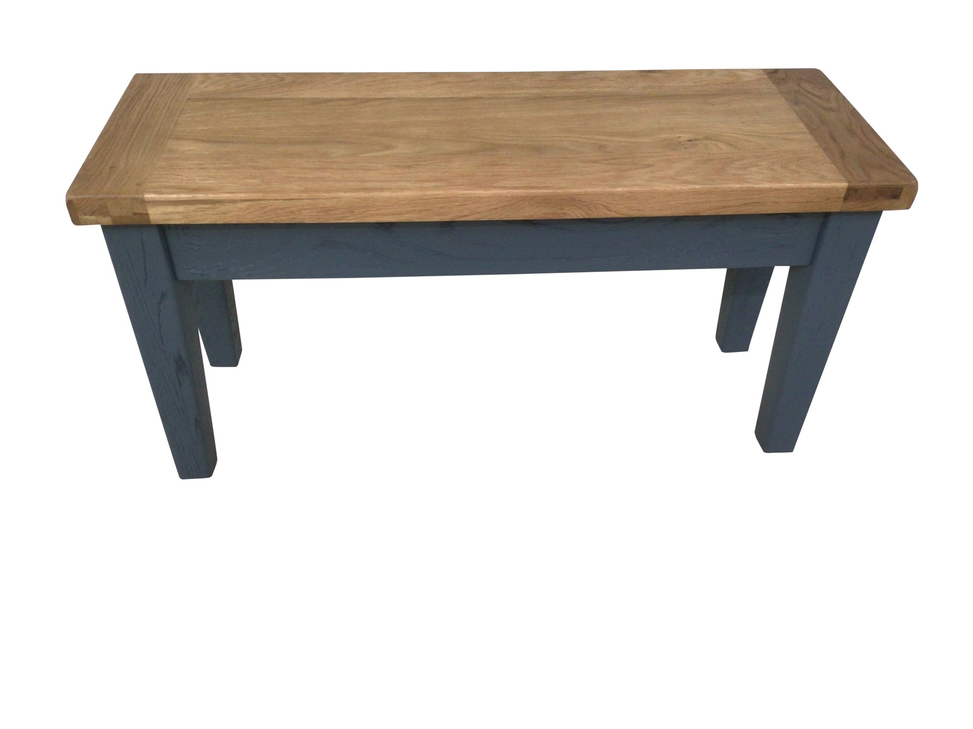 Calgary Oak 1m Bench painted Night Blue