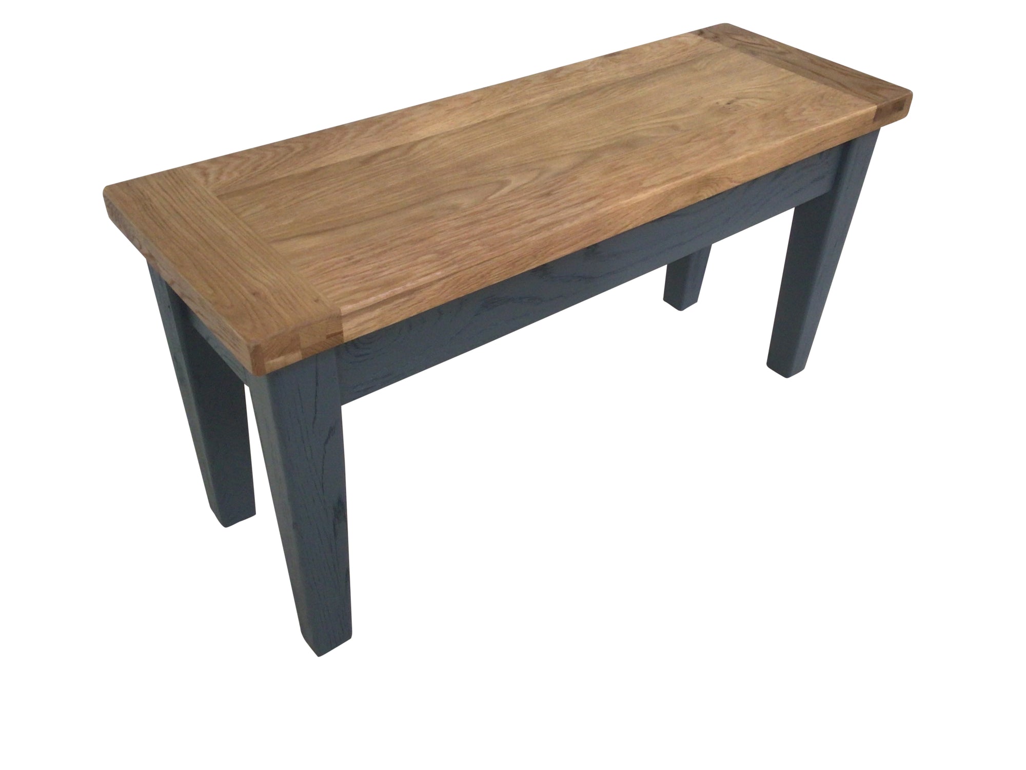 Calgary Oak 1m Bench painted Night Blue