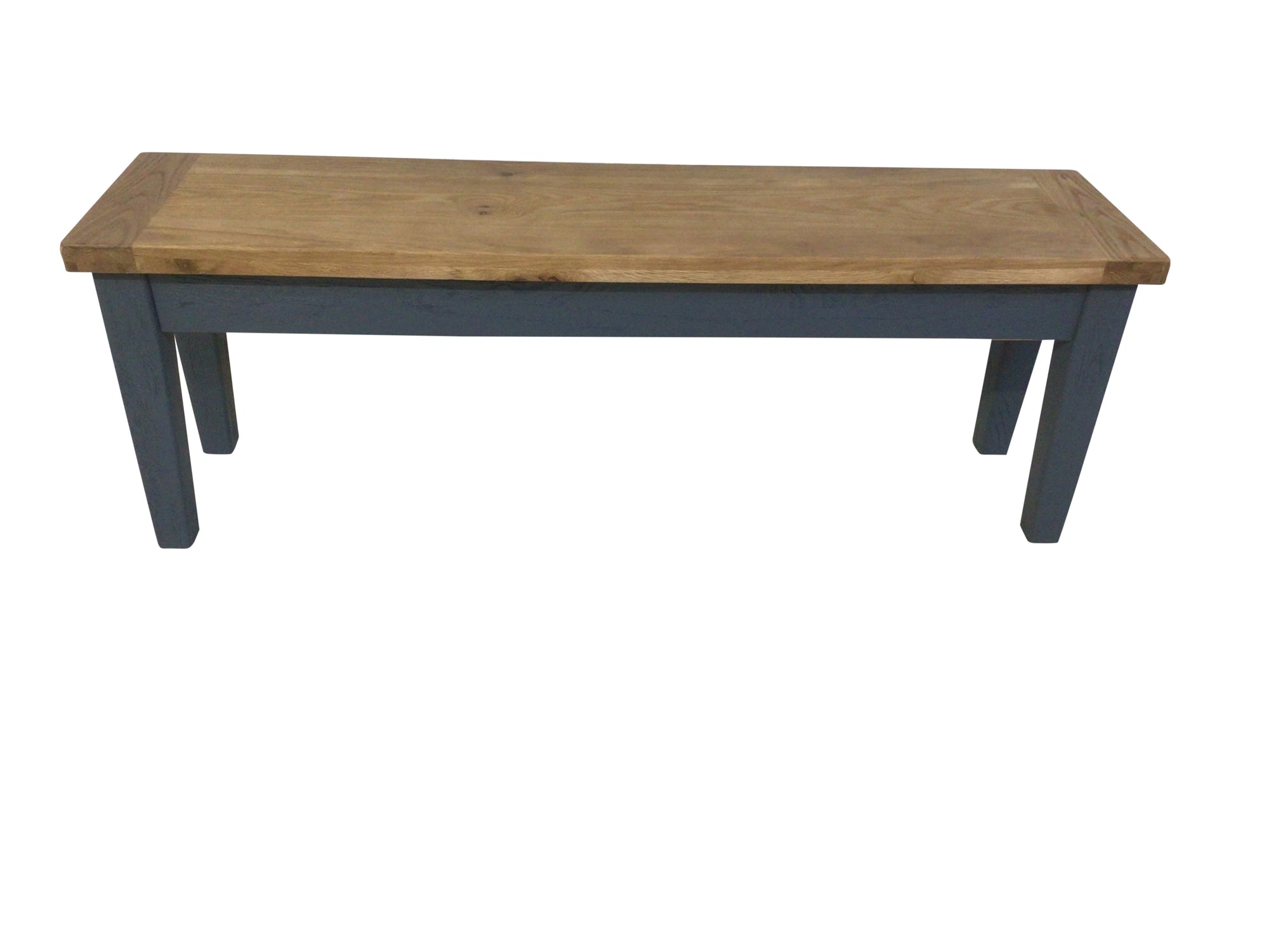 Calgary Oak 1.4m Bench painted Night Blue