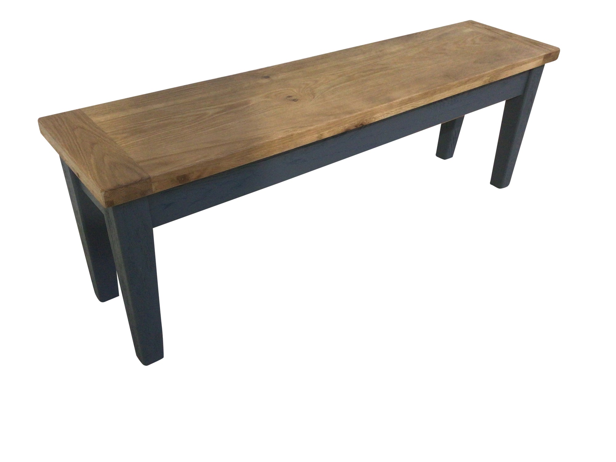 Calgary Oak 1.4m Bench painted Night Blue