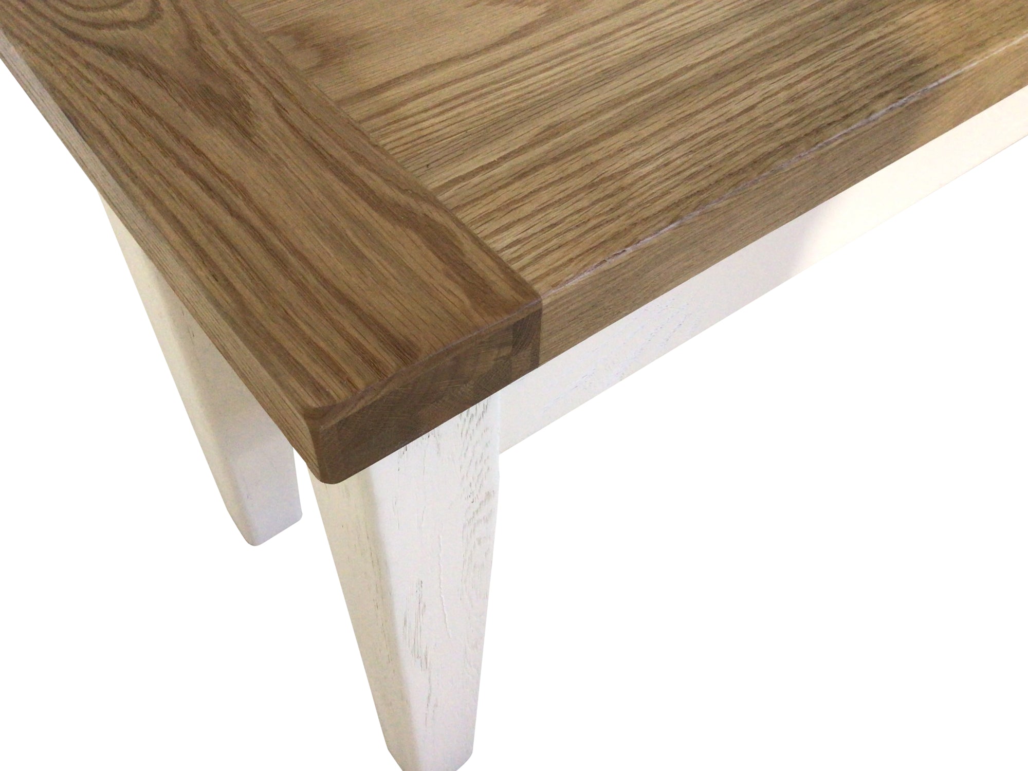 Calgary Oak 1.4m Bench painted Off-White