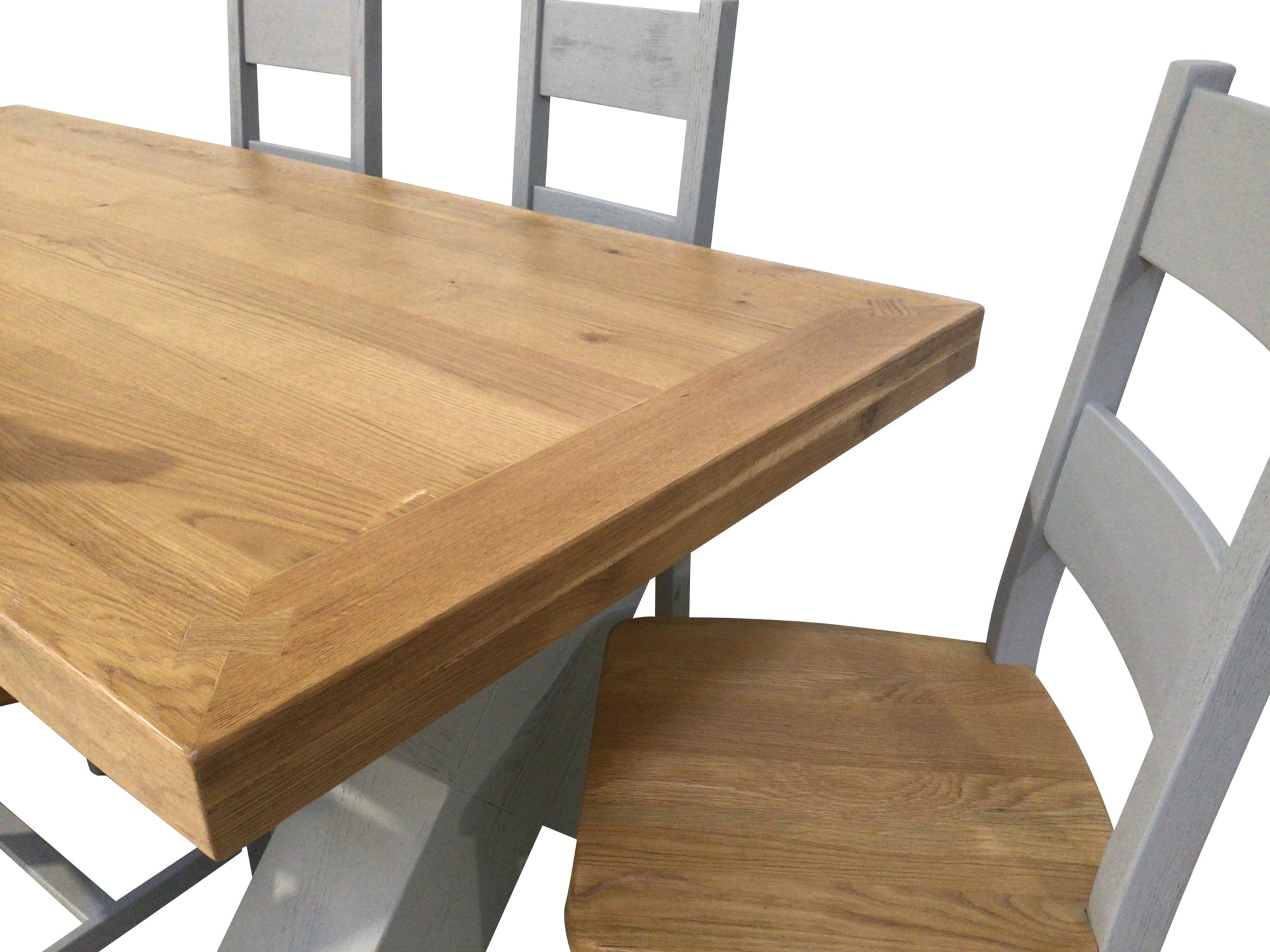 Maximus Oak 1.9m Dining Set painted French Grey