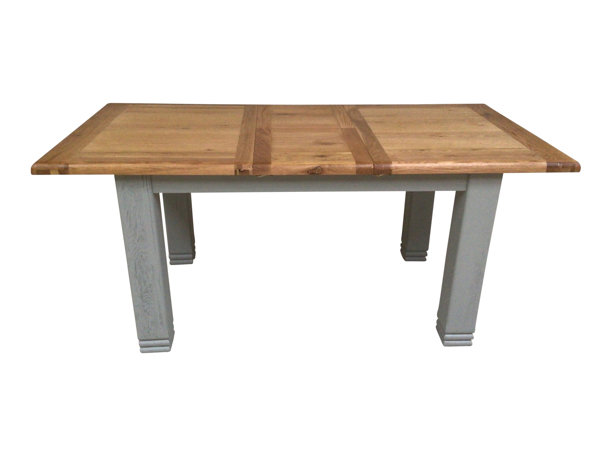 Danube Weathered Oak 1.4m Extension Table painted French Grey