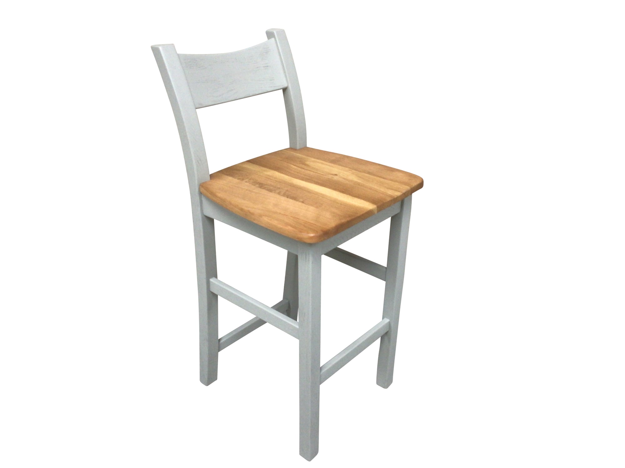 Danube Oak Bar Stool painted French Grey