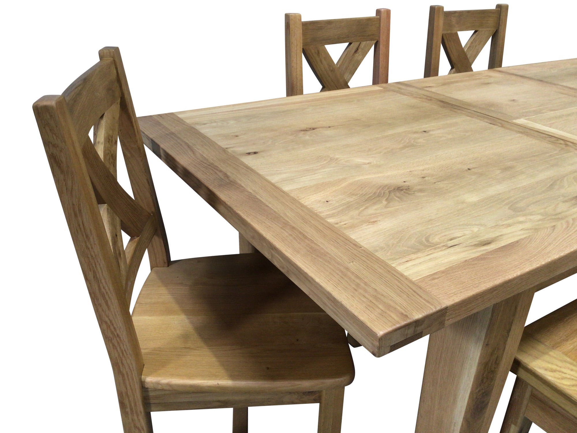 Calgary Oak 1.8m Ext Dining Set