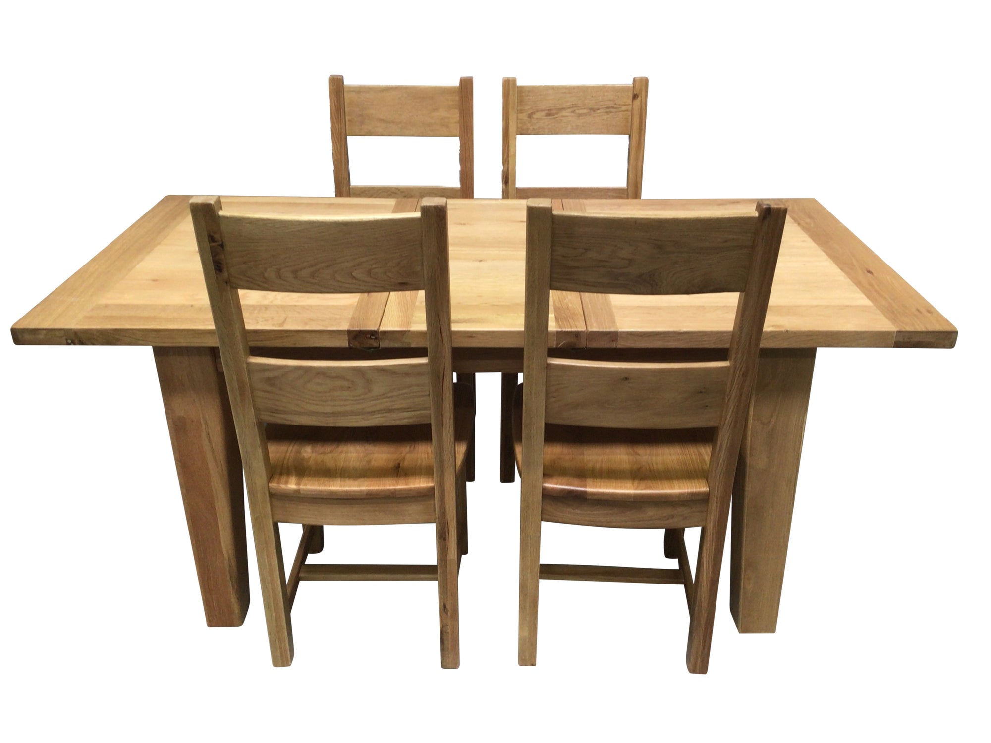 Calgary Oak 1.4m Ext Dining Set