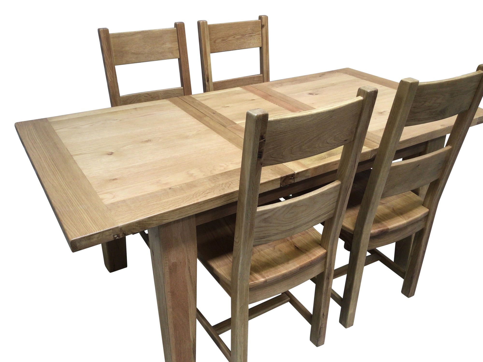 Calgary Oak 1.4m Ext Dining Set