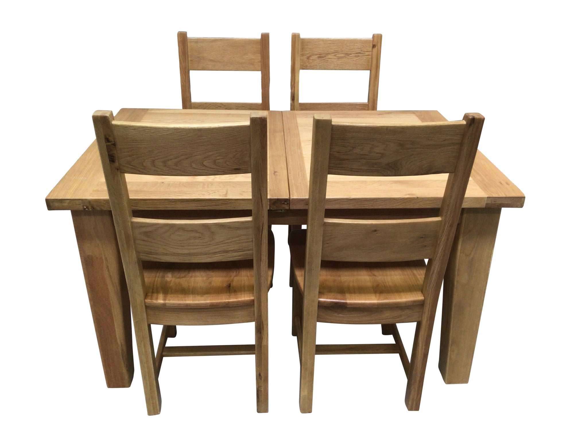 Calgary Oak 1.4m Ext Dining Set