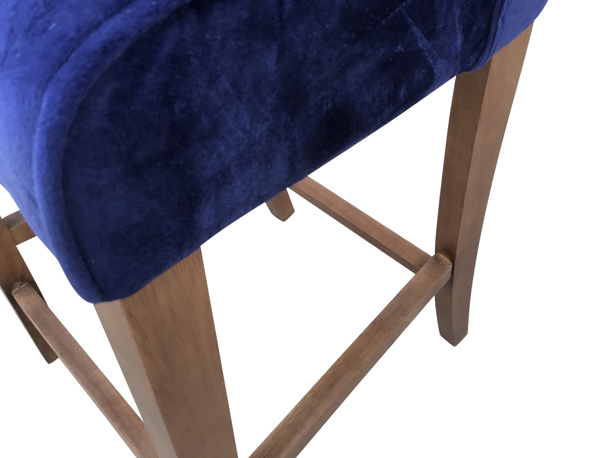 Kingston Blue Velvet Bar Stool