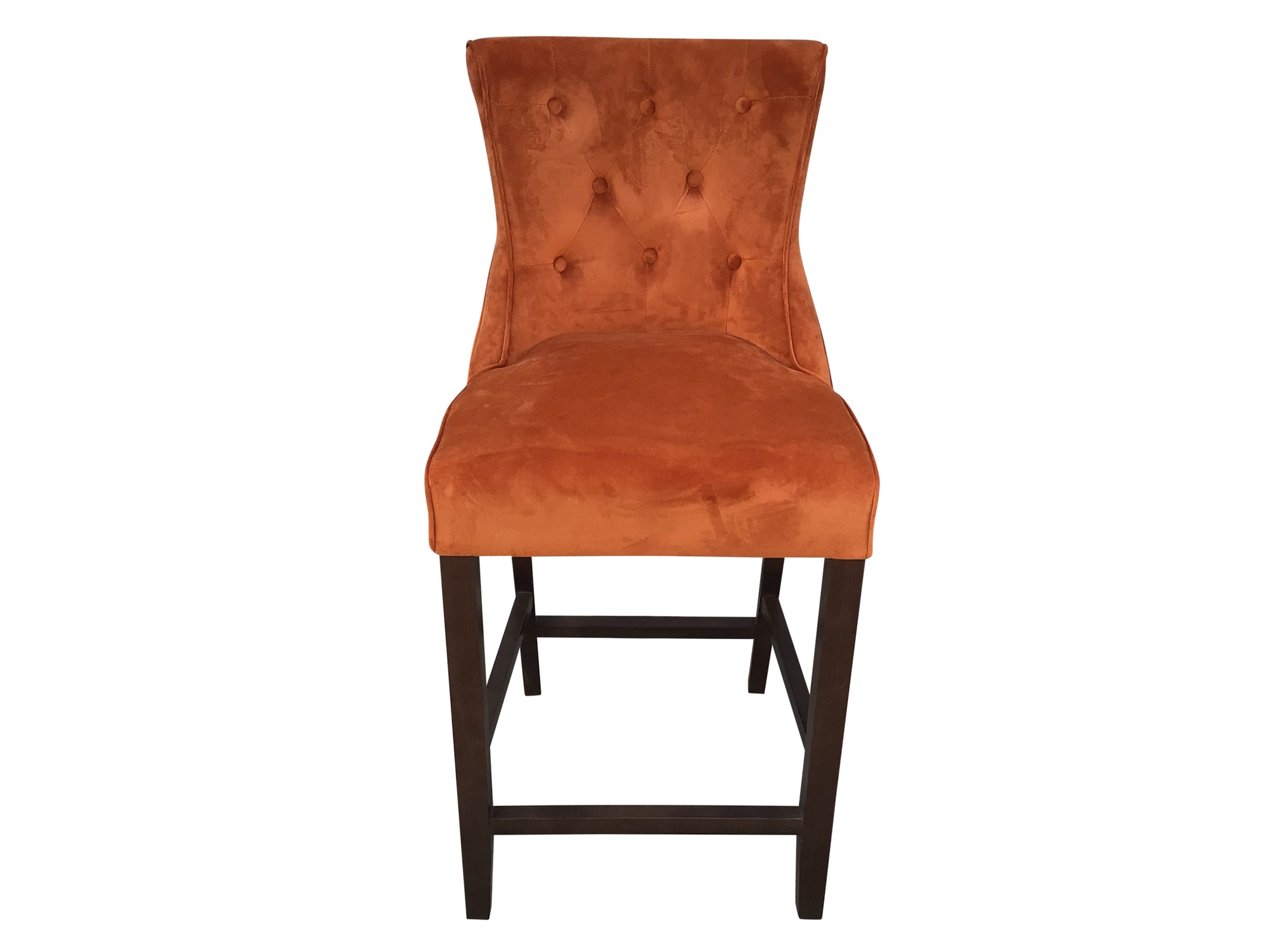 Kingston Rust Velvet Bar Stool