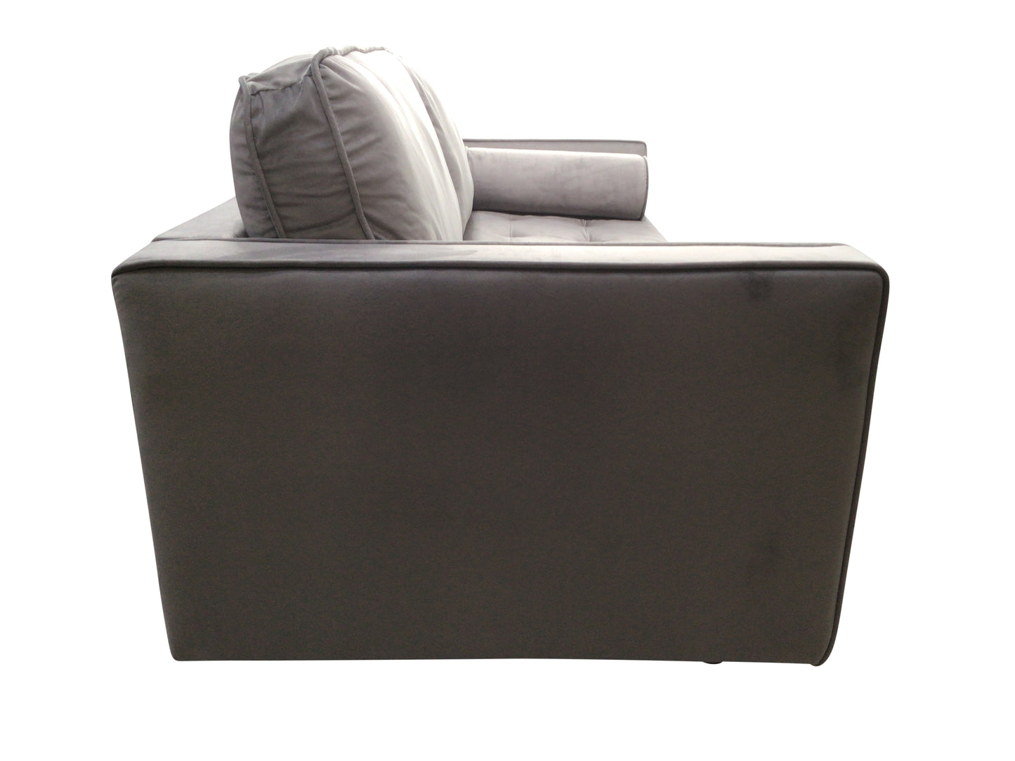 Hudson Grey Velvet 2 Seater Sofa
