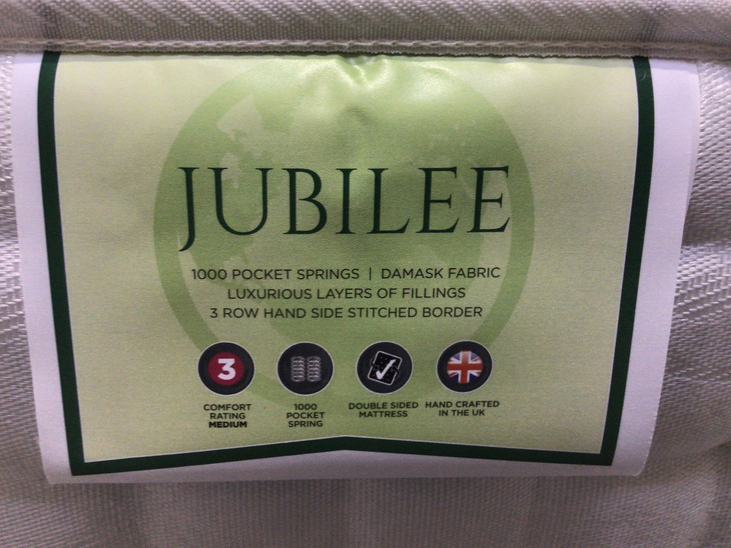 Jubilee 3ft Single Pocket Spring Mattress