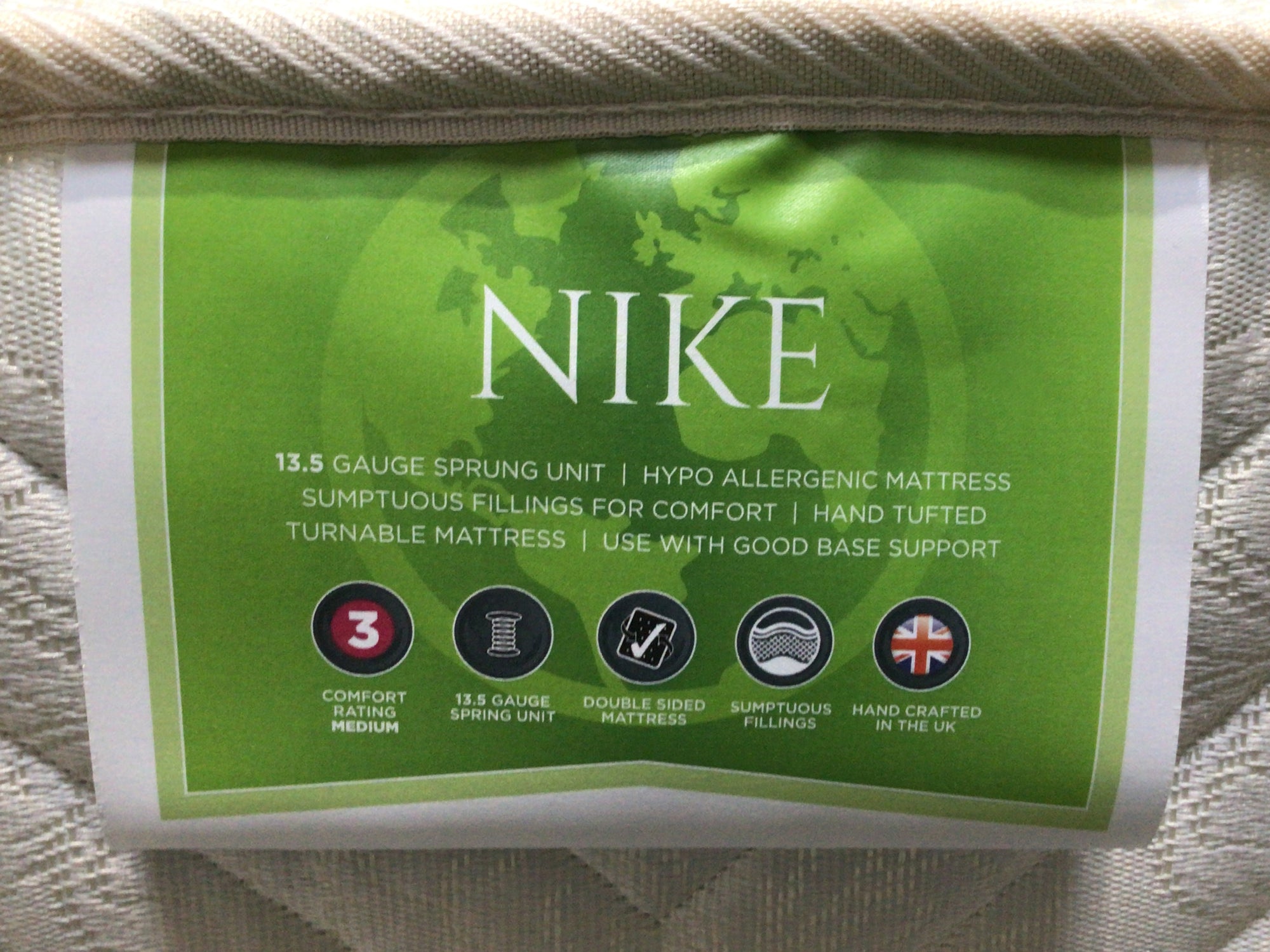 Nike 4ft6 Double Coil Sprung Mattress