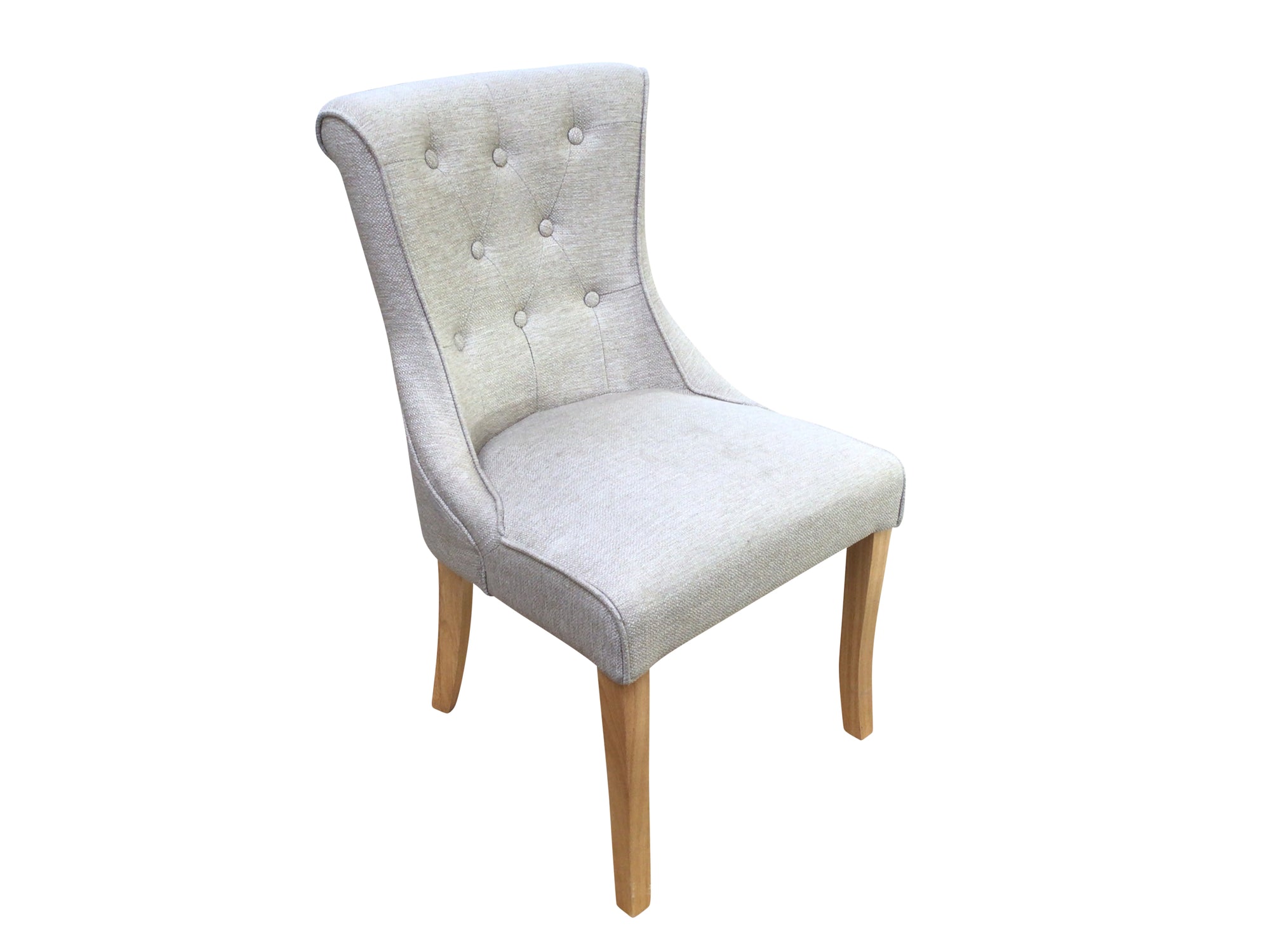 Kingston Beige Linen Dining Chair