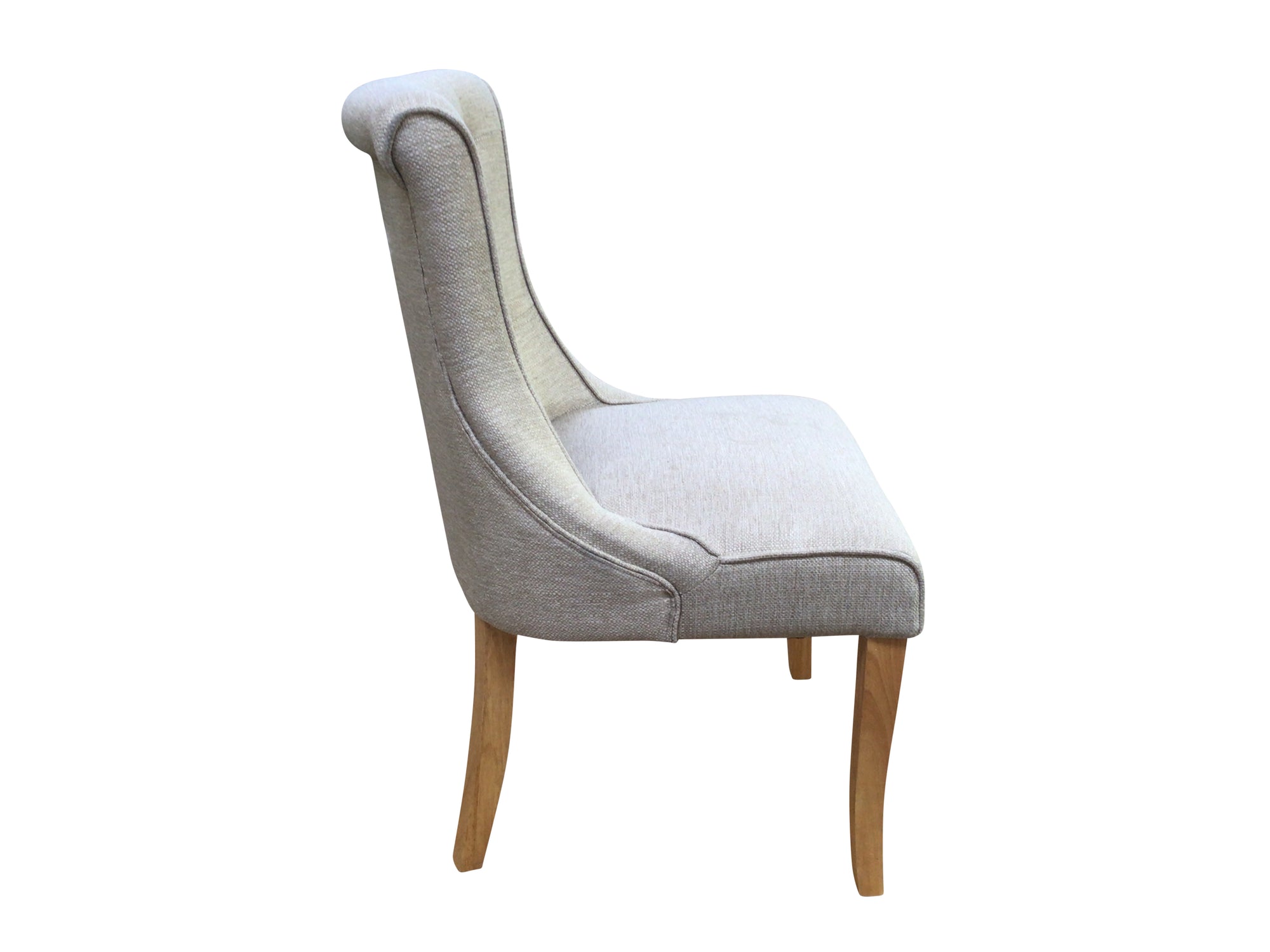 Kingston Beige Linen Dining Chair