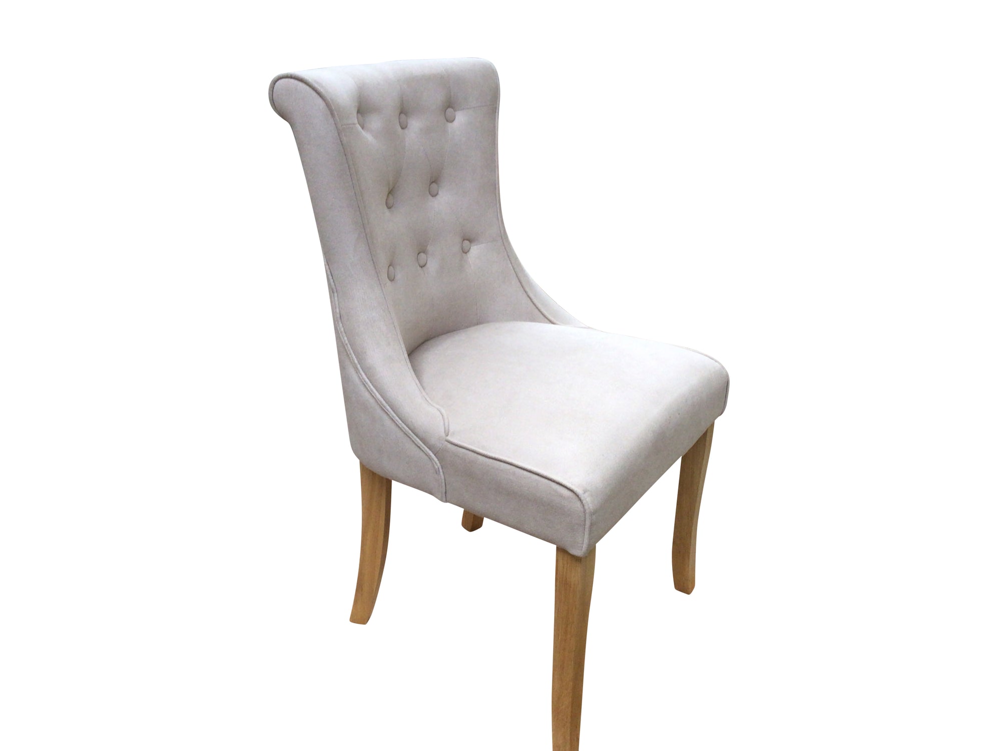 Kingston Chenille Beige Dining Chair